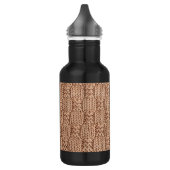 Bubble Strick Stitch Pattern von Shirley Taylor Edelstahlflasche (Links)