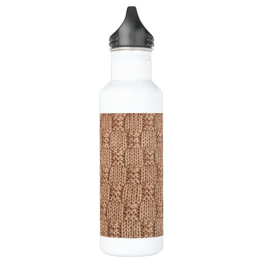 Bubble Strick Stitch Pattern von Shirley Taylor Edelstahlflasche (Links)