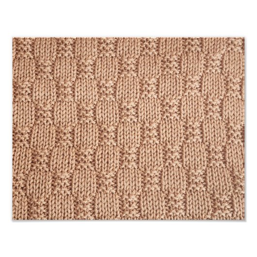 Bubble Strick Stitch Pattern von Shirley Taylor Fotodruck (Vorne)