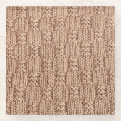 Bubble Strick Stitch Pattern von Shirley Taylor Glasuntersetzer (Vorderseite)
