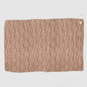 Bubble Strick Stitch Pattern von Shirley Taylor Golfhandtuch (Horizontal)