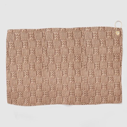 Bubble Strick Stitch Pattern von Shirley Taylor Golfhandtuch (Horizontal)