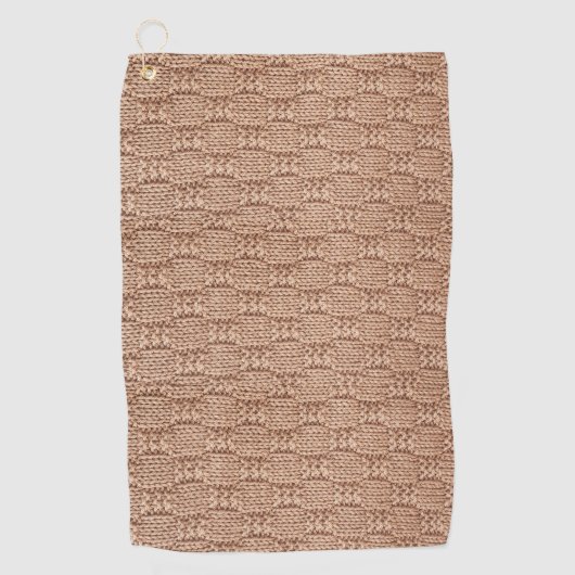 Bubble Strick Stitch Pattern von Shirley Taylor Golfhandtuch (Vorderseite)