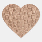 Bubble Strick Stitch Pattern von Shirley Taylor Herz-Aufkleber (Vorderseite)