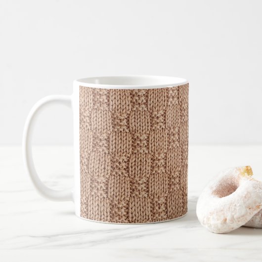 Bubble Strick Stitch Pattern von Shirley Taylor Kaffeetasse (Mit Donut)