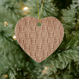 Bubble Strick Stitch Pattern von Shirley Taylor Keramik Ornament