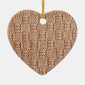 Bubble Strick Stitch Pattern von Shirley Taylor Keramik Ornament (Vorne)