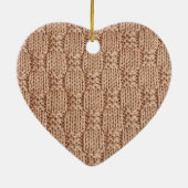Bubble Strick Stitch Pattern von Shirley Taylor Keramik Ornament (Hinten)
