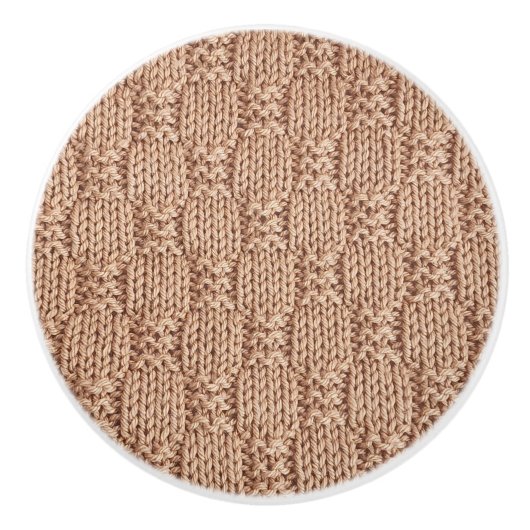 Bubble Strick Stitch Pattern von Shirley Taylor Keramikknauf (Vorderseite)