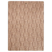 Bubble Strick Stitch Pattern von Shirley Taylor Klemmbrett (Rückseite)