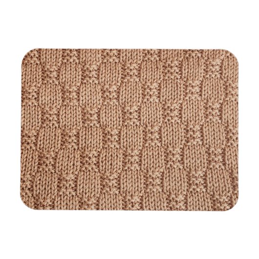 Bubble Strick Stitch Pattern von Shirley Taylor Magnet (Horizontal)