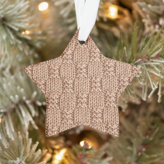 Bubble Strick Stitch Pattern von Shirley Taylor Ornament (Baum)