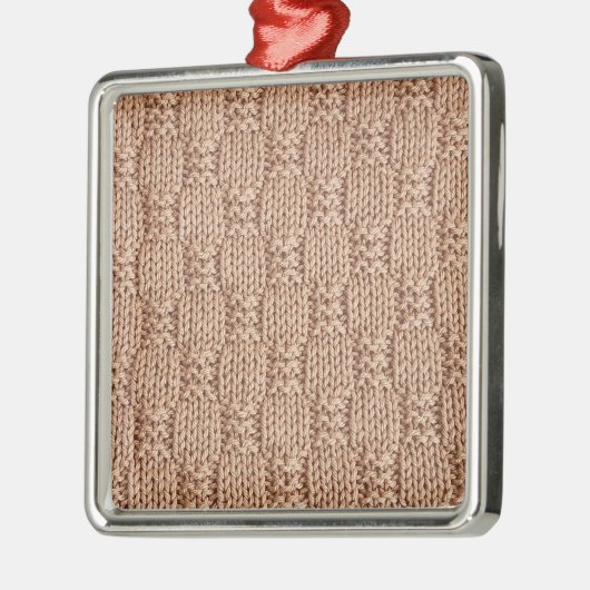 Bubble Strick Stitch Pattern von Shirley Taylor Ornament Aus Metall (Links)