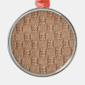 Bubble Strick Stitch Pattern von Shirley Taylor Ornament Aus Metall (Vorne)