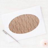 Bubble Strick Stitch Pattern von Shirley Taylor Ovaler Aufkleber (Umschlag)