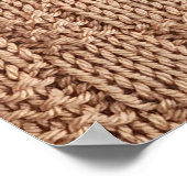 Bubble Strick Stitch Pattern von Shirley Taylor Poster (Ecke)