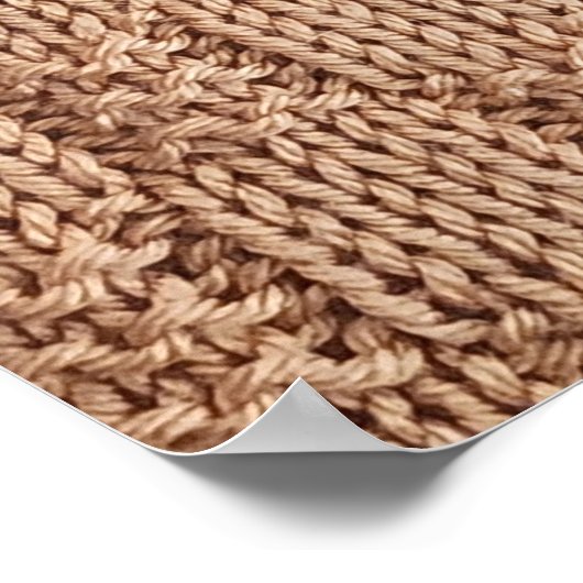 Bubble Strick Stitch Pattern von Shirley Taylor Poster (Ecke)