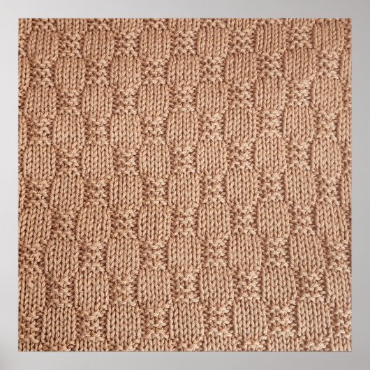 Bubble Strick Stitch Pattern von Shirley Taylor Poster (Vorne)