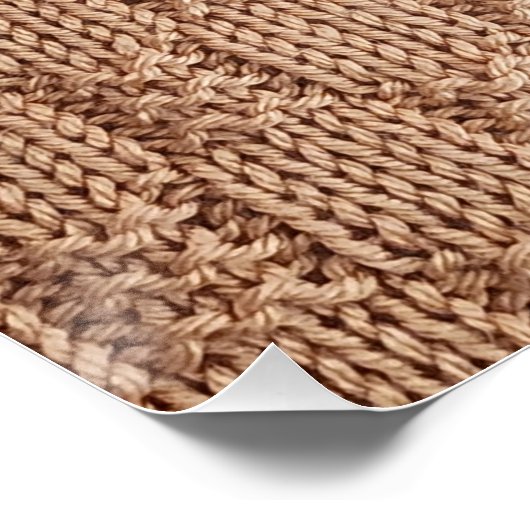 Bubble Strick Stitch Pattern von Shirley Taylor Poster (Ecke)