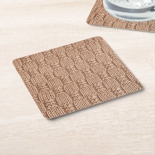 Bubble Strick Stitch Pattern von Shirley Taylor Rechteckiger Pappuntersetzer (angewinkelt)
