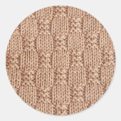 Bubble Strick Stitch Pattern von Shirley Taylor Runder Aufkleber (Vorderseite)