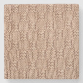 Bubble Strick Stitch Pattern von Shirley Taylor Steinuntersetzer (Vorderseite)