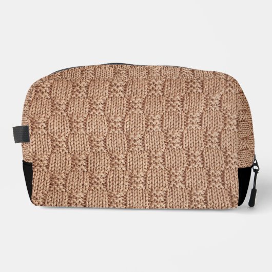 Bubble Strick Stitch Pattern von Shirley Taylor Waschbeutel (Vorderseite)