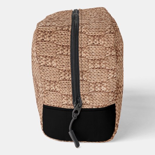 Bubble Strick Stitch Pattern von Shirley Taylor Waschbeutel (Rechts)