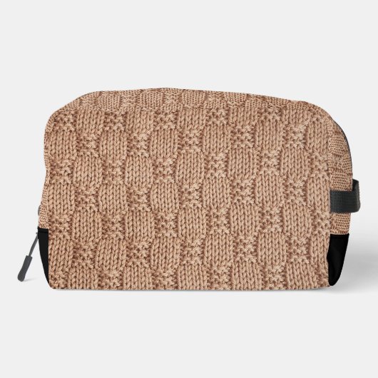 Bubble Strick Stitch Pattern von Shirley Taylor Waschbeutel (Rückseite)