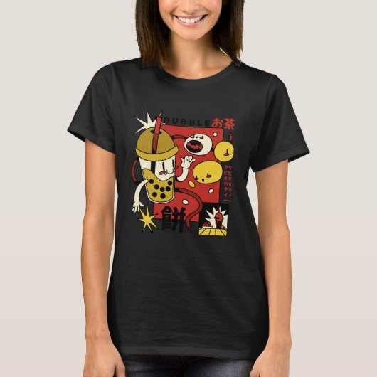 Bubble-Tea Asian Mochi T-Shirt (Vorderseite)