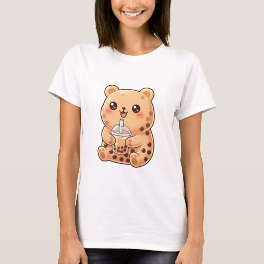 Bubble Tea Bear T-Shirt (Vorderseite)