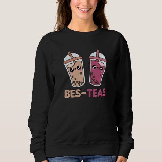 Bubble Tea Best Friends Party Partner Boba Sweatshirt (Vorderseite)