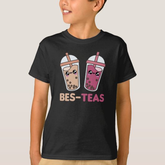 Bubble Tea Best Friends Party Partner Boba T-Shirt (Vorderseite)