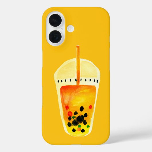 Bubble tea boba Aquarellkunst Case-Mate iPhone Hülle (Rückseite)