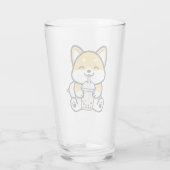 Bubble Tea Boba Corgi Glas (Rückseite)