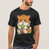 Bubble Tea Cat Boba Tea Drinker Tapioca Balls cat T-Shirt (Vorderseite)