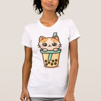 Bubble Tea Cat T-Shirt