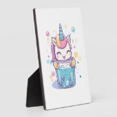 Bubble Tea Einhorn (1) Fotoplatte (Seite)