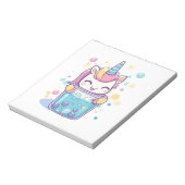 Bubble Tea Einhorn (1) Notizblock (Rotiert)
