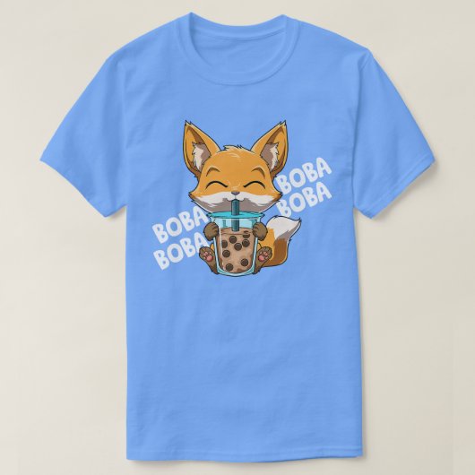 Bubble Tea Fox Funny Boba Tea 439 T-Shirt (Design vorne)
