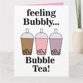Bubble Tea Funny Karte (Vorderseite)