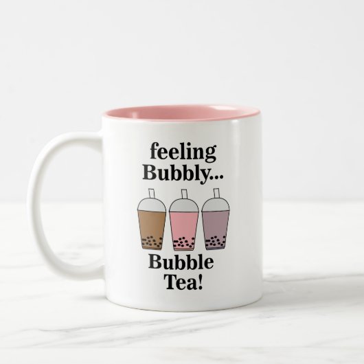 Bubble Tea Funny Zweifarbige Tasse (Links)