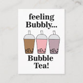 Bubble Tea Getränkecafé Visitenkarte (Vorderseite)