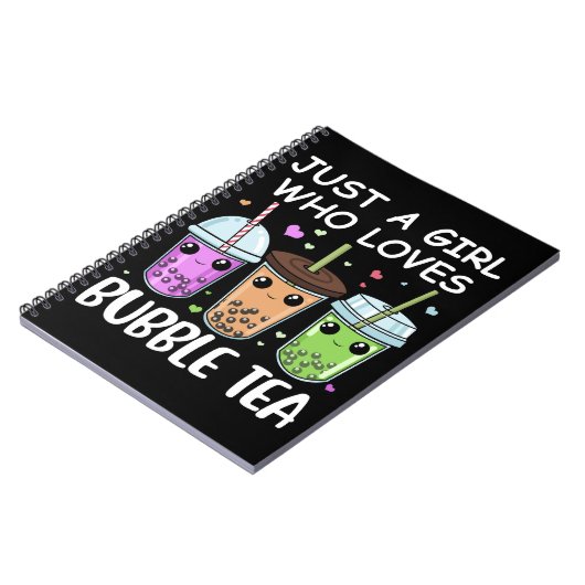 Bubble Tea Gifts Kawaii Bubble Tee Notizblock (Linke Seite)