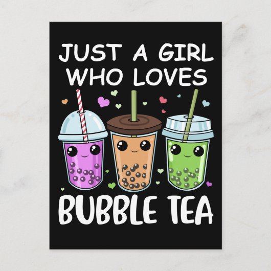 Bubble Tea Gifts Kawaii Bubble Tee Postkarte (Vorderseite)
