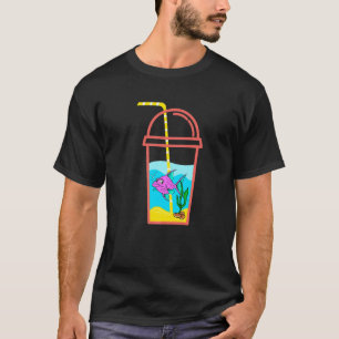 Bubble Tea Goldfisch Aquarien Fischglas Haustier T-Shirt
