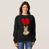 Bubble Tea Hamster 19. Geburtstag Kinder Ballon Sweatshirt (Vorne ganz)