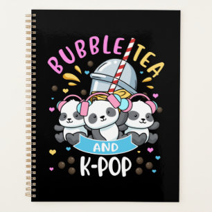 Bubble Tea K-Pop Gift Girls Boba Tea Geschenk Kore Planer