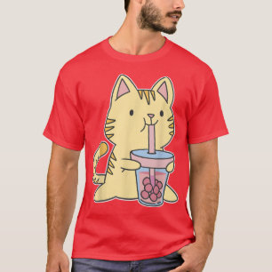 Bubble Tea Kitty Kawaii Boba Tea Cat Japan Sweet O T-Shirt