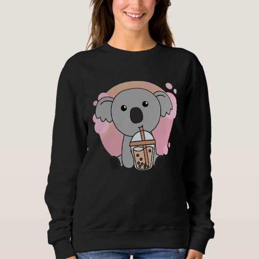 Bubble Tea Koala With Chocolate Tea Sweet Koalas Sweatshirt (Vorderseite)